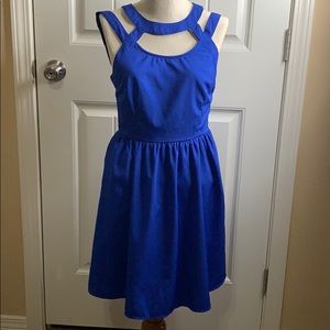 Royal blue casual dress